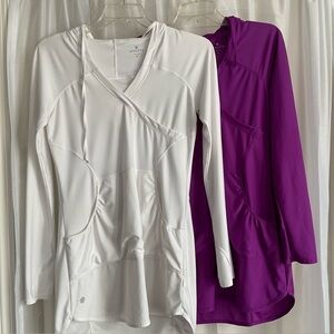 Lot of 2 Athleta SM Wick It Wader Tops Swim Covers